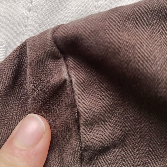 100% Cotton Denim Brown Fitted Jacket - Express - Women’s XS - Picture 11 of 12